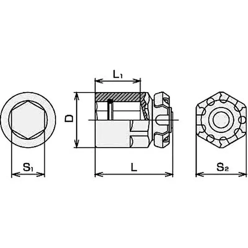 TONE Ratchet Eyeglass Adapter For Bit 10 mm, RABT2