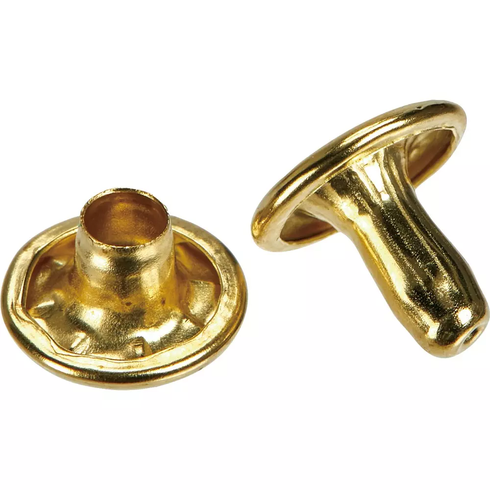 TRUSCO Large Riveted Brass Plating Color, P-THP-CB8.5 (Pack of 30 Pcs)