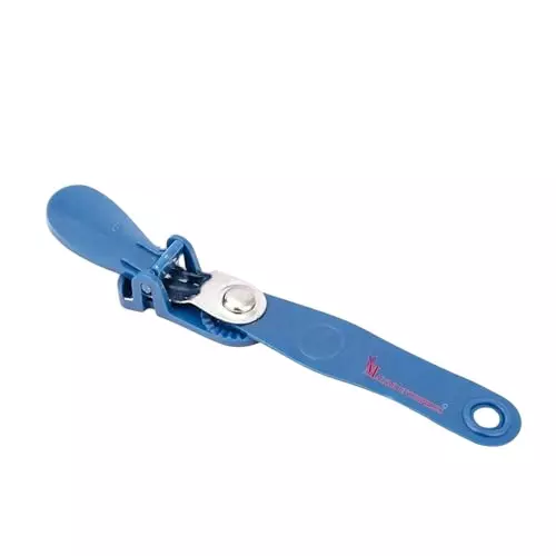 Malfah Enterprises Badge Clip / Adapters 57x12 mm Nylon Blue, 5749 (Pack of 5)