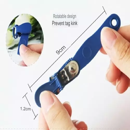 Malfah Enterprises Badge Clip / Adapters 57x12 mm Nylon Blue, 5749 (Pack of 5)