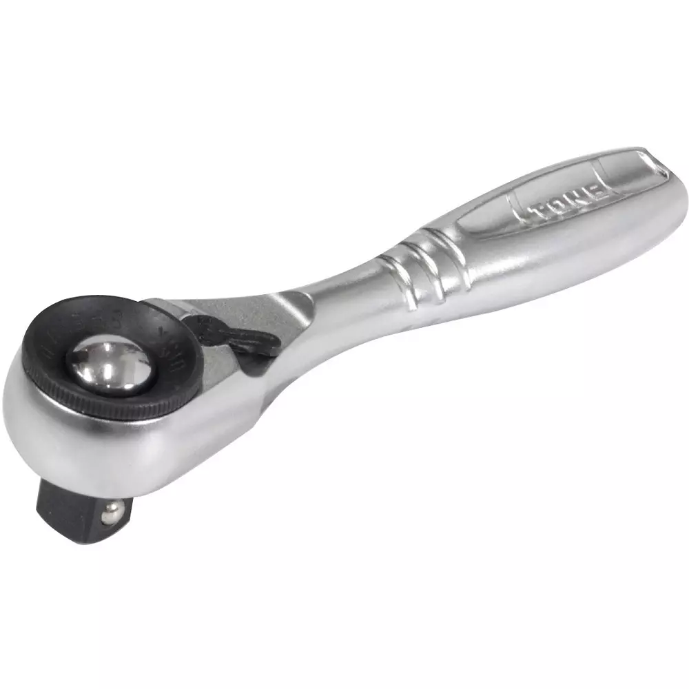 TONE Short Ratchet Handle 9.5 mm Square Drive, RH3HQS