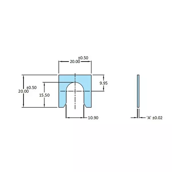 STEEL-SMITH Shimpacks 2020-11 Series 2.00 ±0.02 Dimension