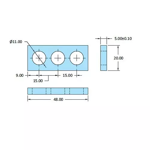 STEEL-SMITH Shimpacks 4820-11 Series 5.00 ±0.10 Dimension