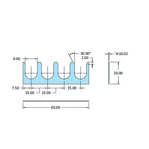 STEEL-SMITH Shimpacks 6020-9 Series 0.50 ±0.02 Dimension