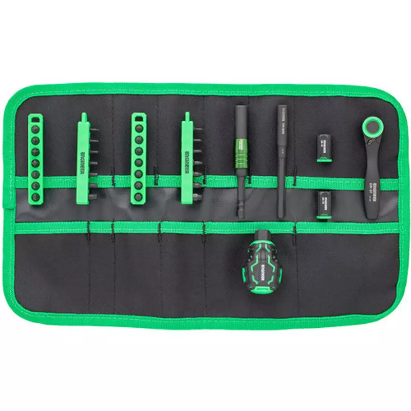 Engineer 35-Piece Combined Tool Set 6.35mm Square Drive, KS-51