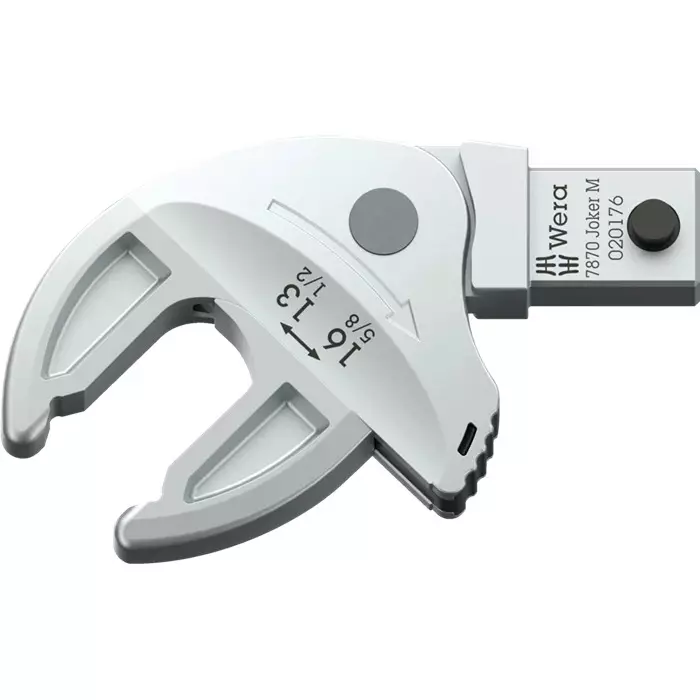 Wera Insert Spanner 1/2, 17/32, 9/16, 19/32, 5/8 Inch (12.7, 13.5, 14.3, 7.15, 15.9 mm) Size Silver for Industrial Use, 05020176001