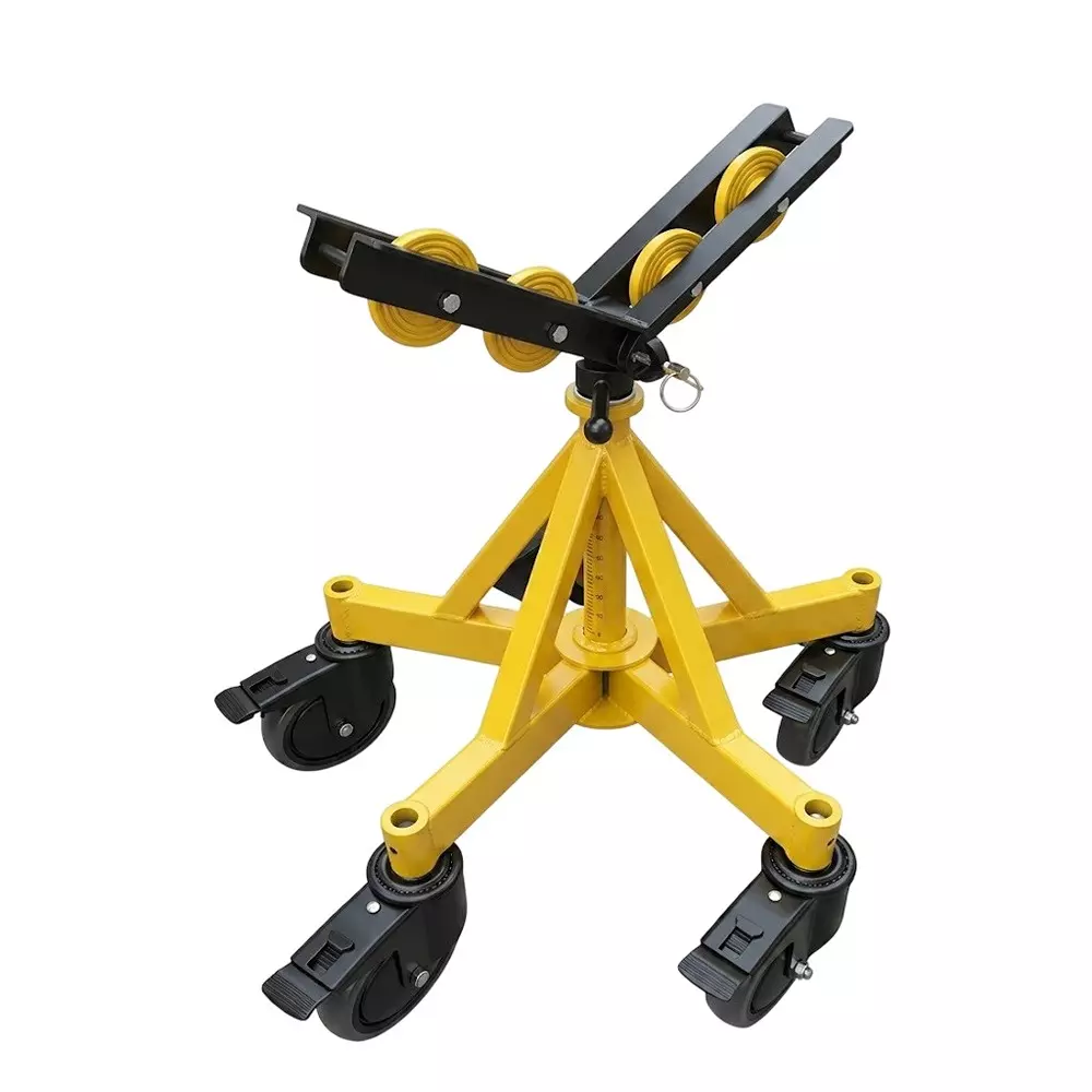 Inder Maxi Pipe Stand with 4-36 inch (100-900 mm) Diameter Pipe Holding and 1.135 Ton Load Capacity, 1473A