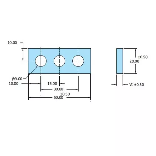STEEL-SMITH Shimpacks 5020-9 Series 5.00 ±0.10 Dimension