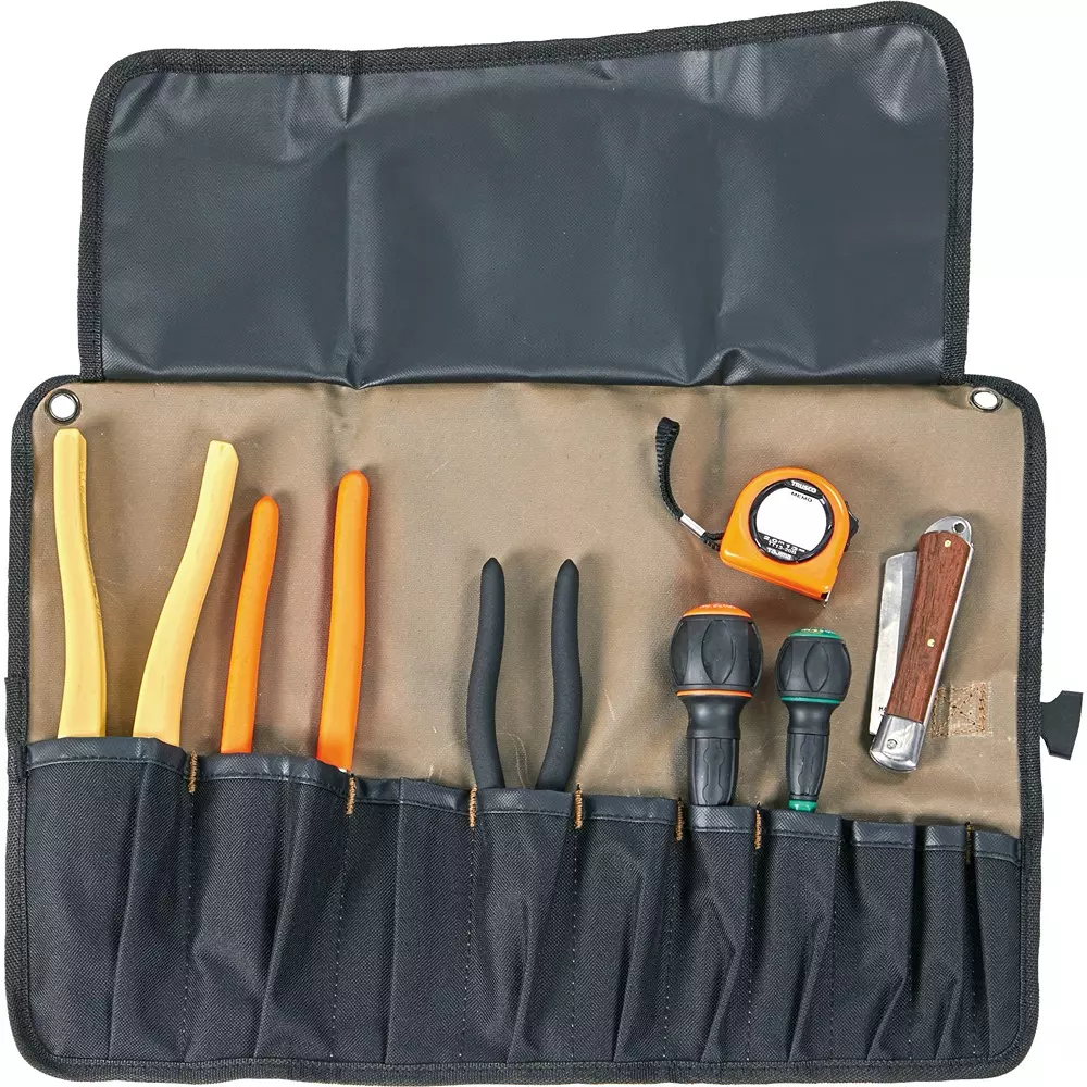 TRUSCO Electrician Proficiency Test Tool Roll Set, DKS-7B