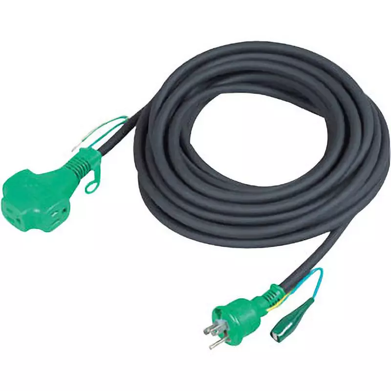 TRUSCO Triple Pockin Extension Cord Black Color, TTP-10E BK