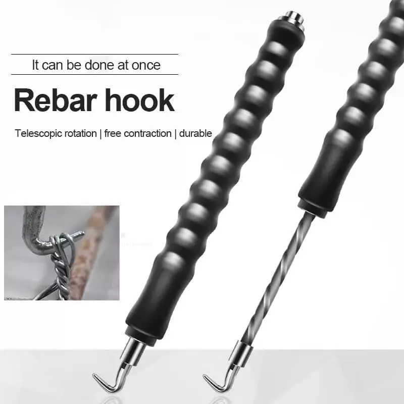 generic-fast-hook-wire-rebar-tie-twister-black-high-carbon-steel-rubber-300-mm-length-for-home-professional