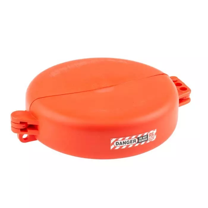 RS Pro Red 3-Lock Polypropylene Gate Valve Lockout, 7 mm Shackle, 165 mm Attachment