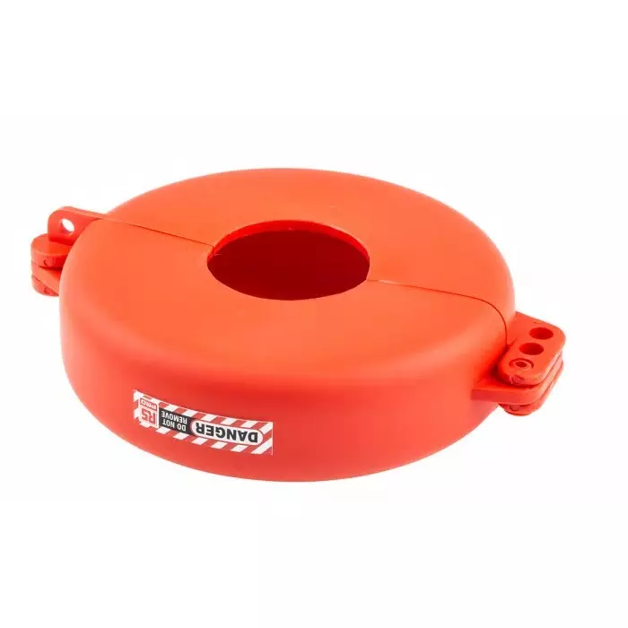 RS Pro Red 3-Lock Polypropylene Gate Valve Lockout, 7 mm Shackle, 165 mm Attachment