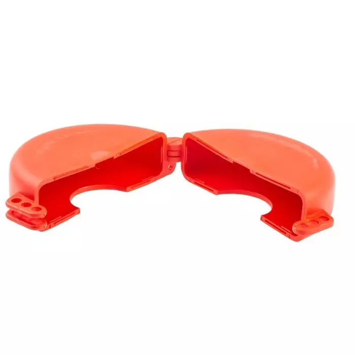 RS Pro Red 3-Lock Polypropylene Gate Valve Lockout, 7 mm Shackle, 165 mm Attachment