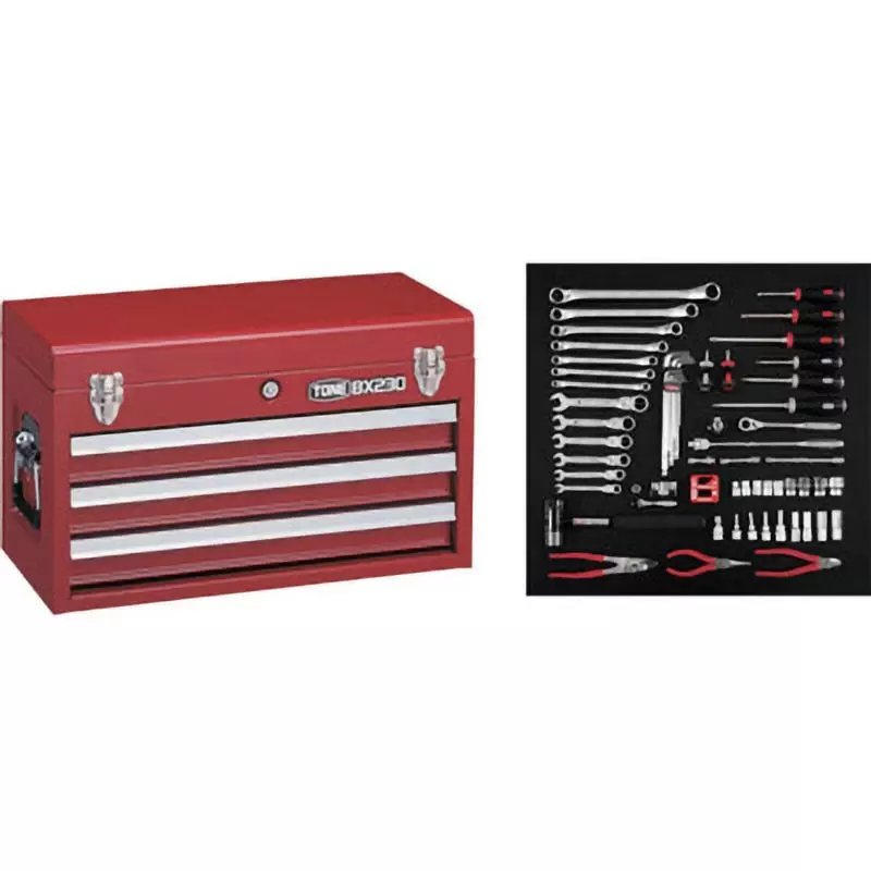 TONE Tool Set For Mechanics 9.5Sq 69 Points Set 9.5 mm, TSAT353 (69 Pcs Set)