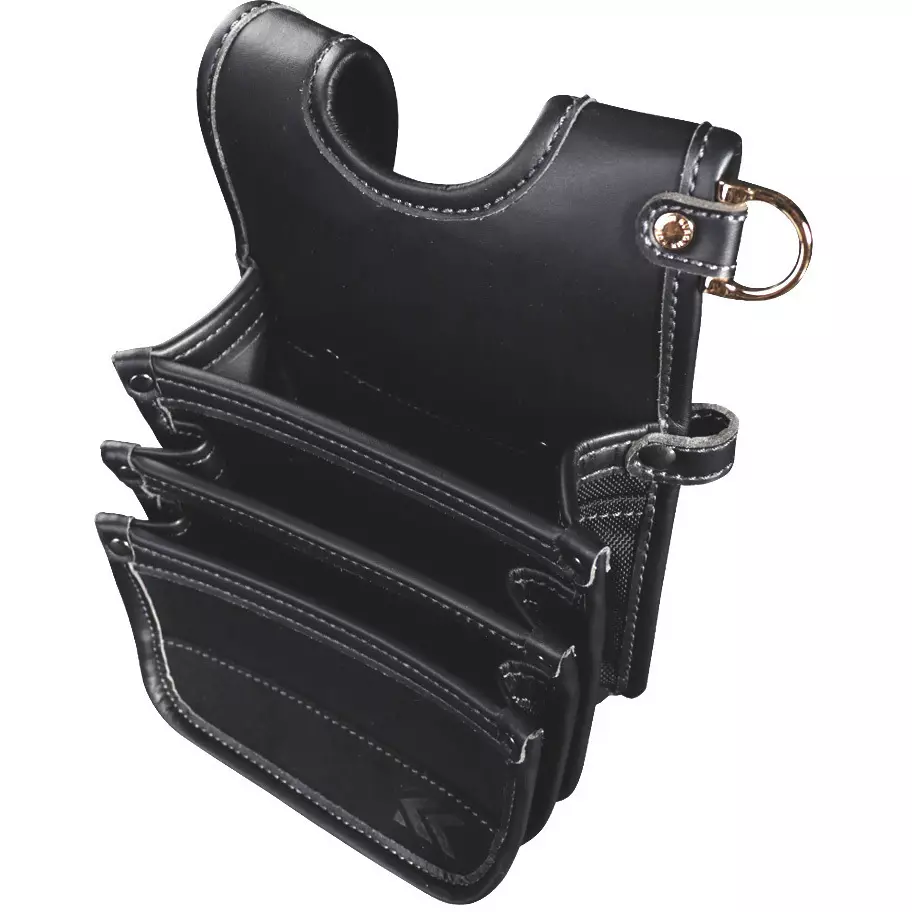 FUJIYA Architectural Thin Waist Bag Black Color, AB-43BG