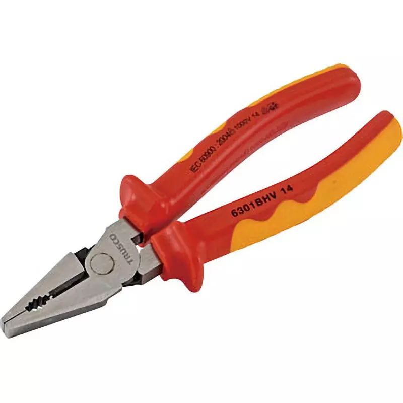 TRUSCO Insulation Strong Type Plier 180 mm Overall Length, TZP-175HL