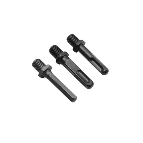 GENERIC 3 Pcs Conversion Joint Connecting Rod Sleeve Steel 6.35 mm (1/4 inch) Hex Shank 9.52 mm (3/8 inch) Thread