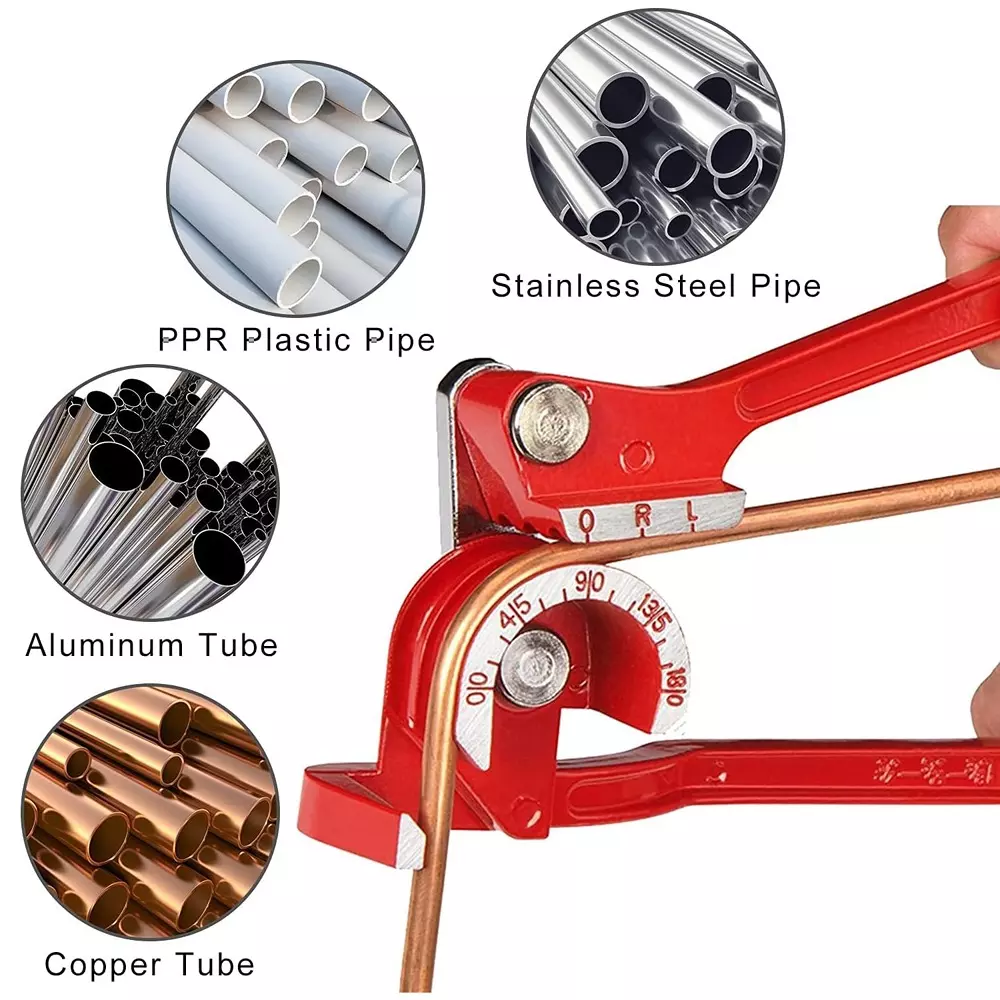 GENERIC Professional 3-in-1 Manual Pipe Bender Adjustable for Fuel & Brake Lines