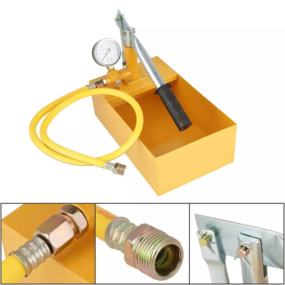 XLNT Water Pressure Tester 6.3 Bar Working Pressure (Bar) 10 M/S Current 2.90 Kg Yellow, XL-WP-25
