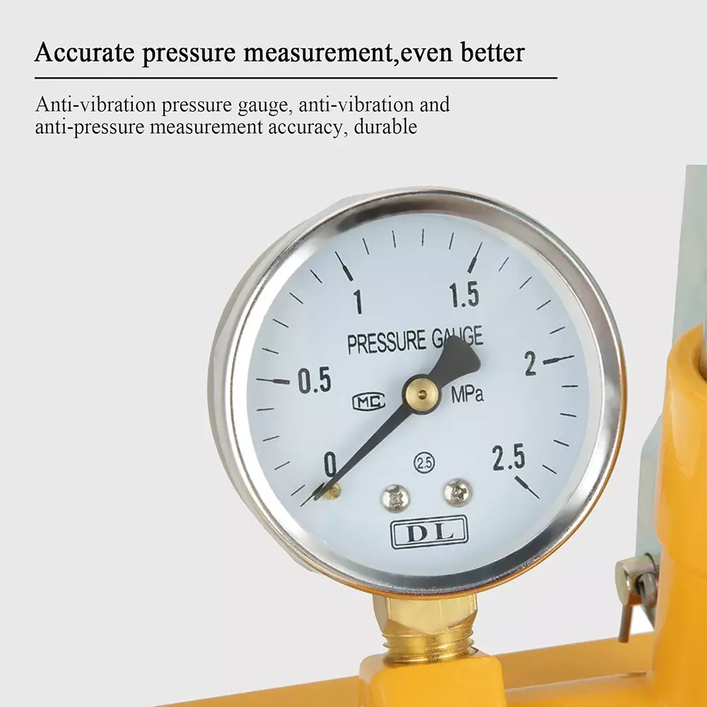 XLNT Water Pressure Tester 6.3 Bar Working Pressure (Bar) 10 M/S Current 2.90 Kg Yellow, XL-WP-25