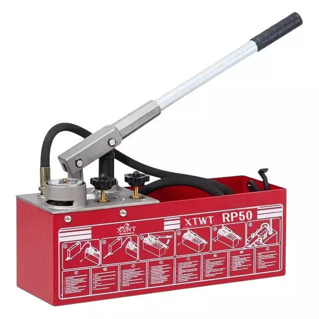 XLNT 0-50 Bar Water Pressure Tester 45 ml Volume and Manual Operated, XTWTRP50