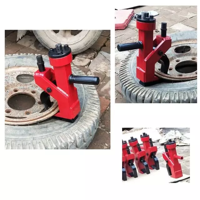 HUKUMS Manual Vulcanizing Machine Tire Bead Breaker Adjustable Hammer Tire Changer, HTB0