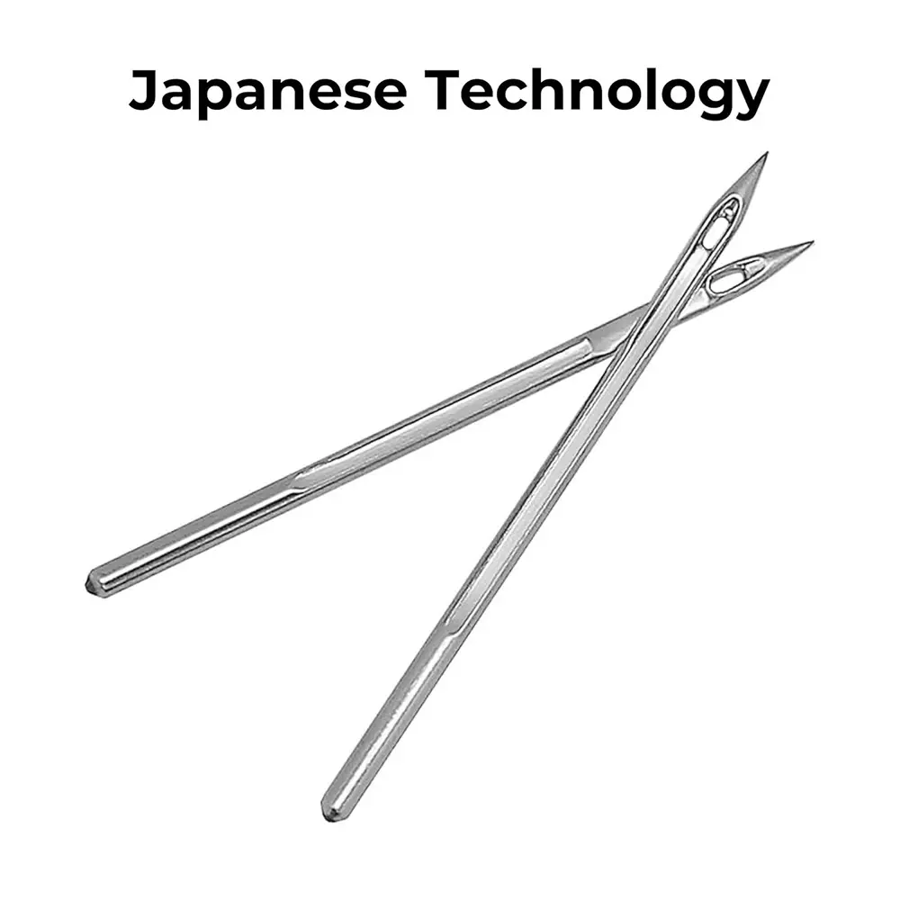 GENERIC 10 Pcs Bag Closer Sewing Machine Needles 5 cm Length with Revo, Bravo, LPI, Taj Universal Point Silver