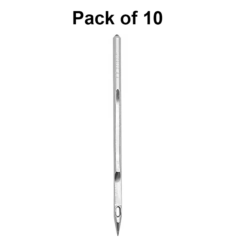 GENERIC 10 Pcs Bag Closer Sewing Machine Needles 5 cm Length With Revo, Lpi, Taj Silver