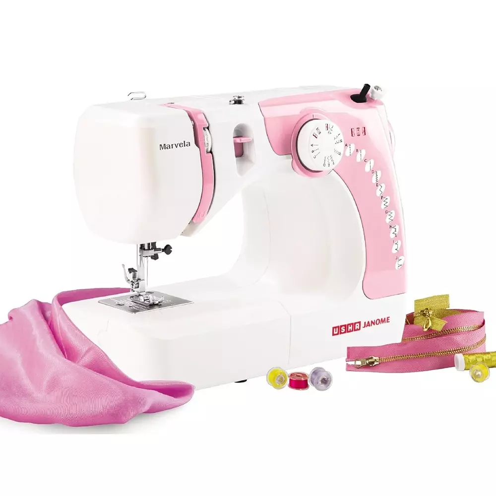 usha-marvela-sewing-machine-14-function-automatic-zig-zag-pink-white