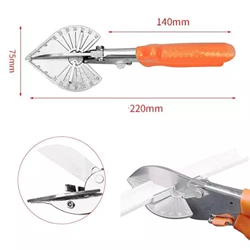 YADAV Multi-Angle Mitre Cutter Shear Trim Bead Snips Tool with Spare Blade 45° to 135°