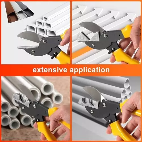 DY TOOLS Multi Purpose Miter Shear 45-135° Angle 45 mm Range for Angular Cutting (Pack of 8)