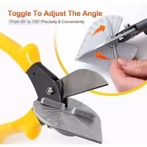 DY TOOLS Multi Purpose Miter Shear 45-135° Angle 45 mm Range for Angular Cutting (Pack of 8)