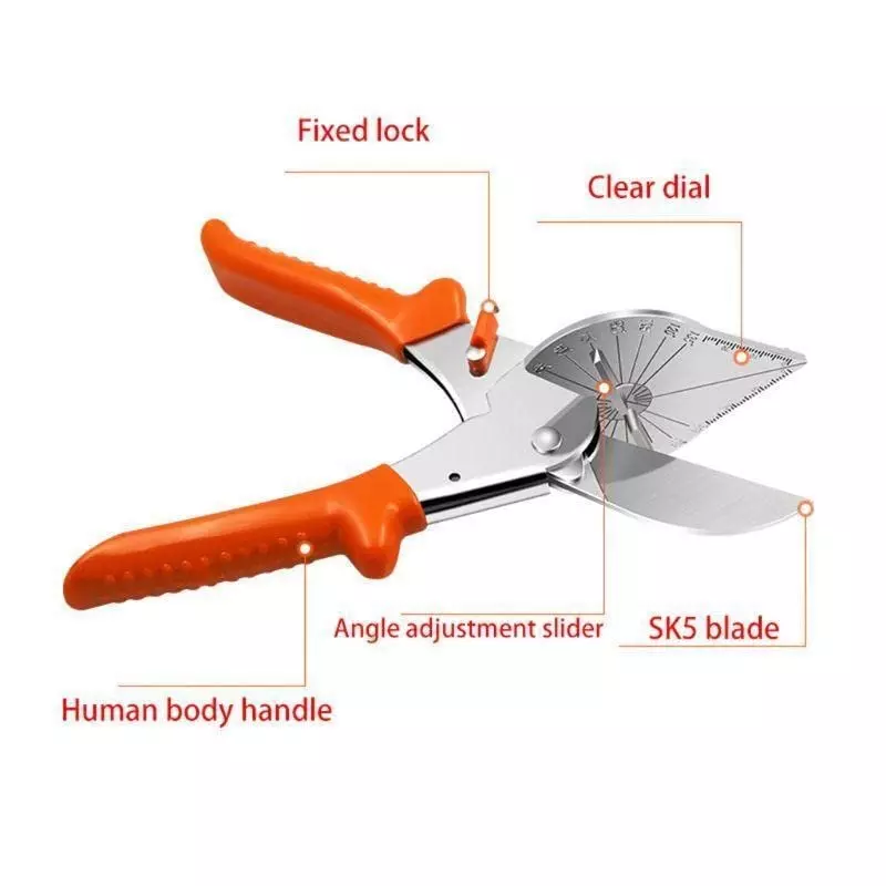 YADAV Multi-Angle Mitre Shear Cutter 45° to 120° Hand Trim Shears, 1101Z6MA6YH