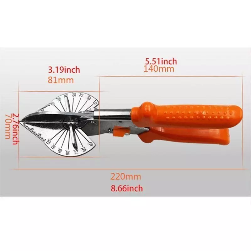 YADAV Multi-Angle Pipe Scissor & Wire Trunking PVC Mitre Trim Cutter Hand Tool 45° to 120°