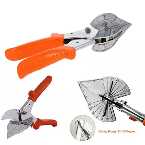 YADAV Multi-Angle Pipe Scissor & Wire Trunking PVC Mitre Trim Cutter Hand Tool 45° to 120°