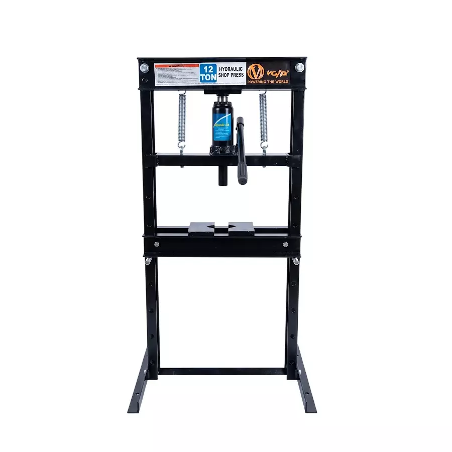 Voltz tools 12000 Kg (12 Ton) Hydraulic Floor Shop Press H-Frame w/Heavy Duty Steel Plates