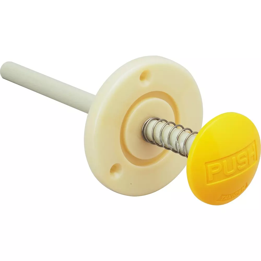 TAKIGEN Antibacterial Cabinet Safety Push Rod Glass Fiber, FC-702 Yellow Head