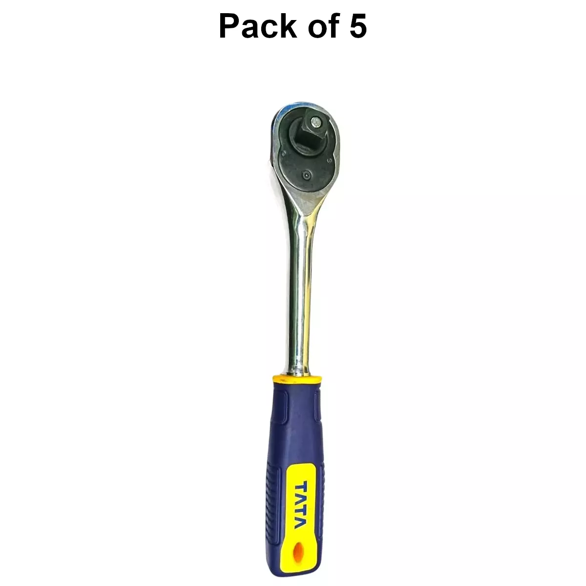 tata-agrico-12-inch-127-mm-drive-90t-ratchet-handle-used-as-socket-accessory-for-diy-home-professional-use-shr002-pack-of-5-pcs