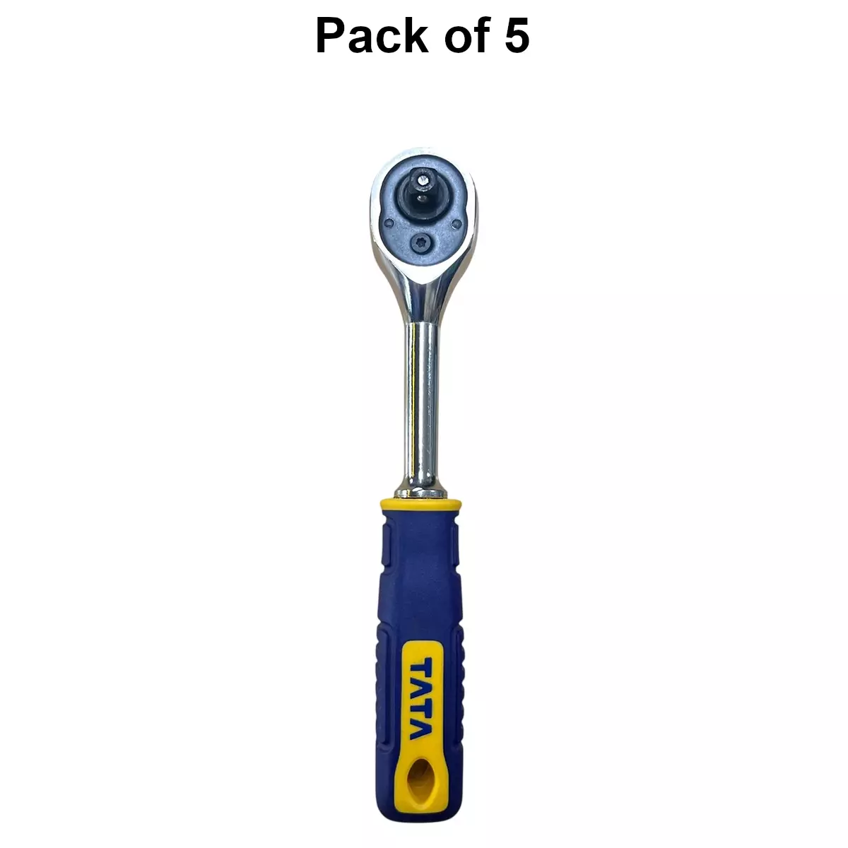 tata-agrico-14-inch-635-mm-drive-90t-ratchet-handle-used-as-socket-accessory-for-diy-home-professional-use-shr003-pack-of-5-pcs