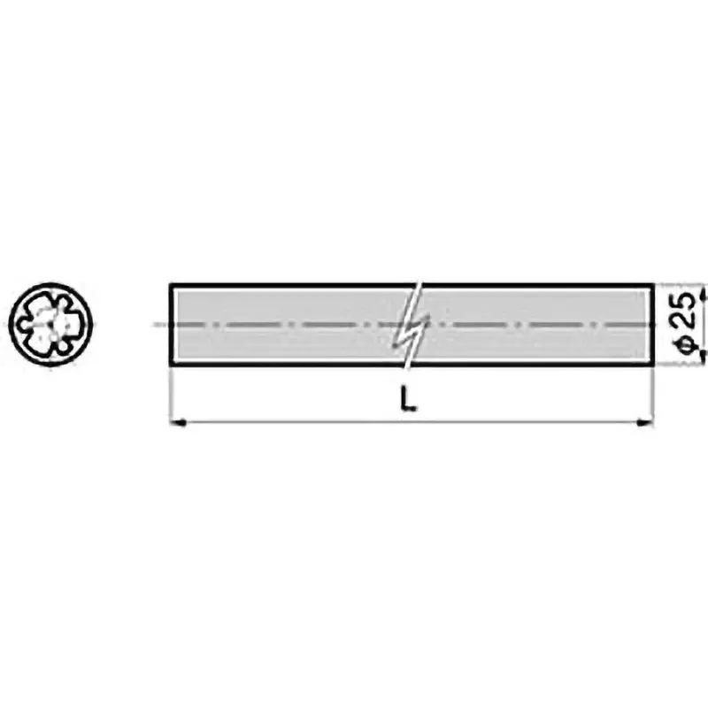 TAKIGEN Aluminum Rod Straight Type Pearly Satellite Chrome Plating Bracket, A-223-JS-7