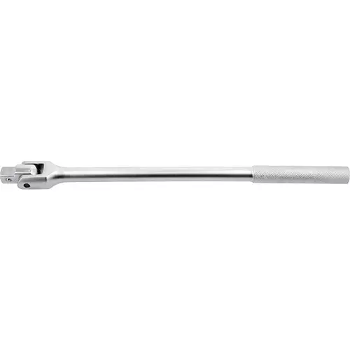 Yato Flexible Handle 3/4 inch (19.0 mm) Drive Adapter Size, 507 mm Length and Chrome Plated, Satin Finish, YT-1345