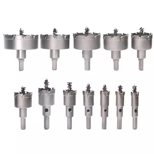 DY TOOLS TCT Core Bit Tungsten Carbide 18 mm Size 10 mm Chuck Size for Saw Metal Cutter
