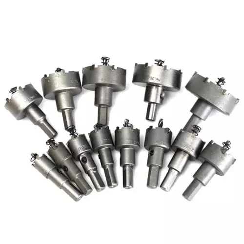 DY TOOLS TCT Core Bit Tungsten Carbide 22 mm Size 10 mm Chuck Size for Saw Metal Cutter