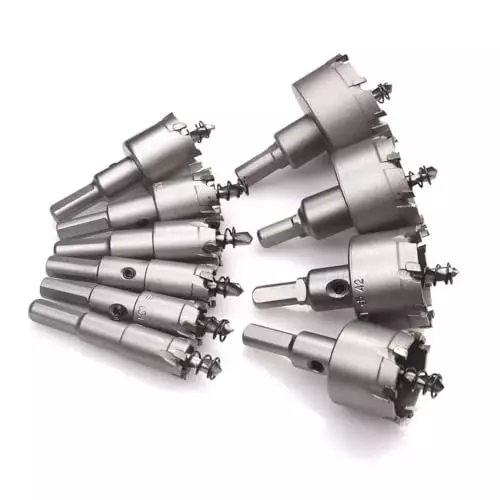 DY TOOLS TCT Core Bit Tungsten Carbide 22 mm Size 10 mm Chuck Size for Saw Metal Cutter
