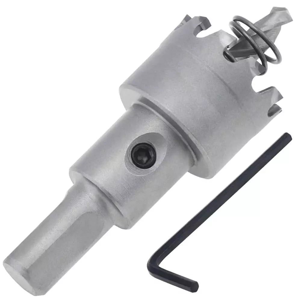 DY TOOLS TCT Core Bit with Key Tungsten Carbide 16 mm Size 10 mm Chuck Size for Saw Metal Cutter