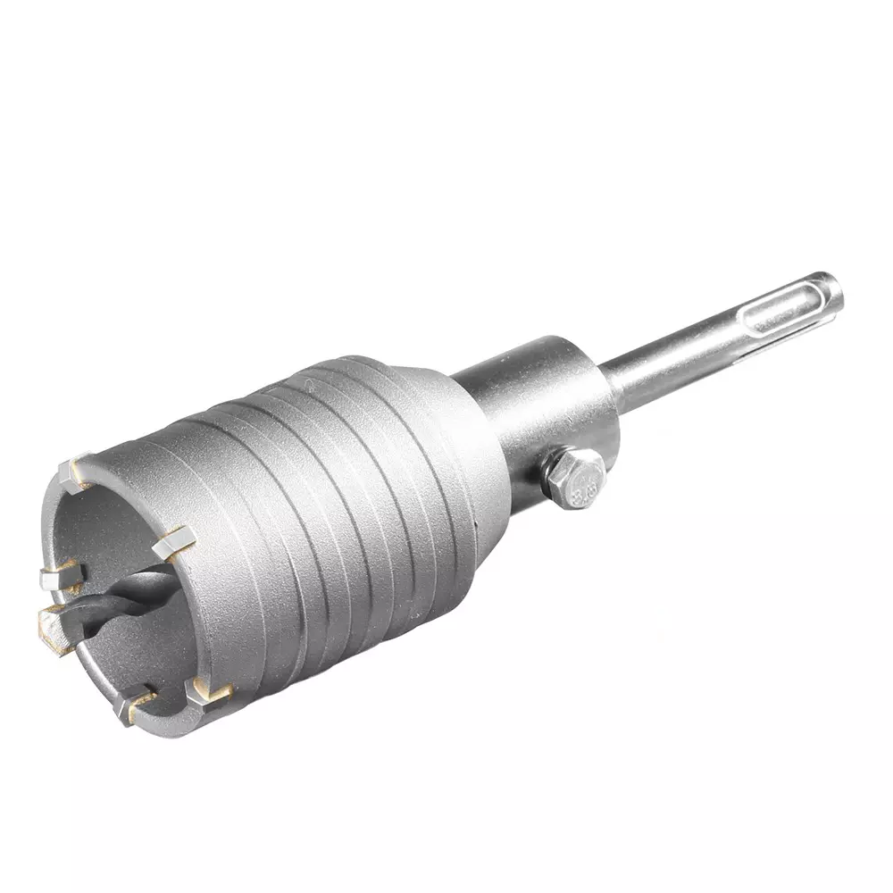 Total Hole Core Bit with Adaptor, 5 Pcs Blades and 8x110 mm Masonry Drill Bit 40 mm Diameter, TAC430401