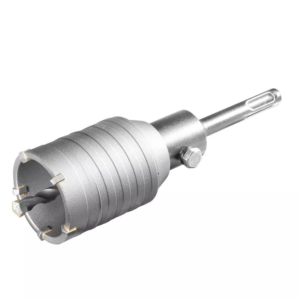 Total Hole Core Bit with Adaptor, 5 Pcs Blades and 8x110 mm Masonry Drill Bit 45 mm Diameter, TAC430451