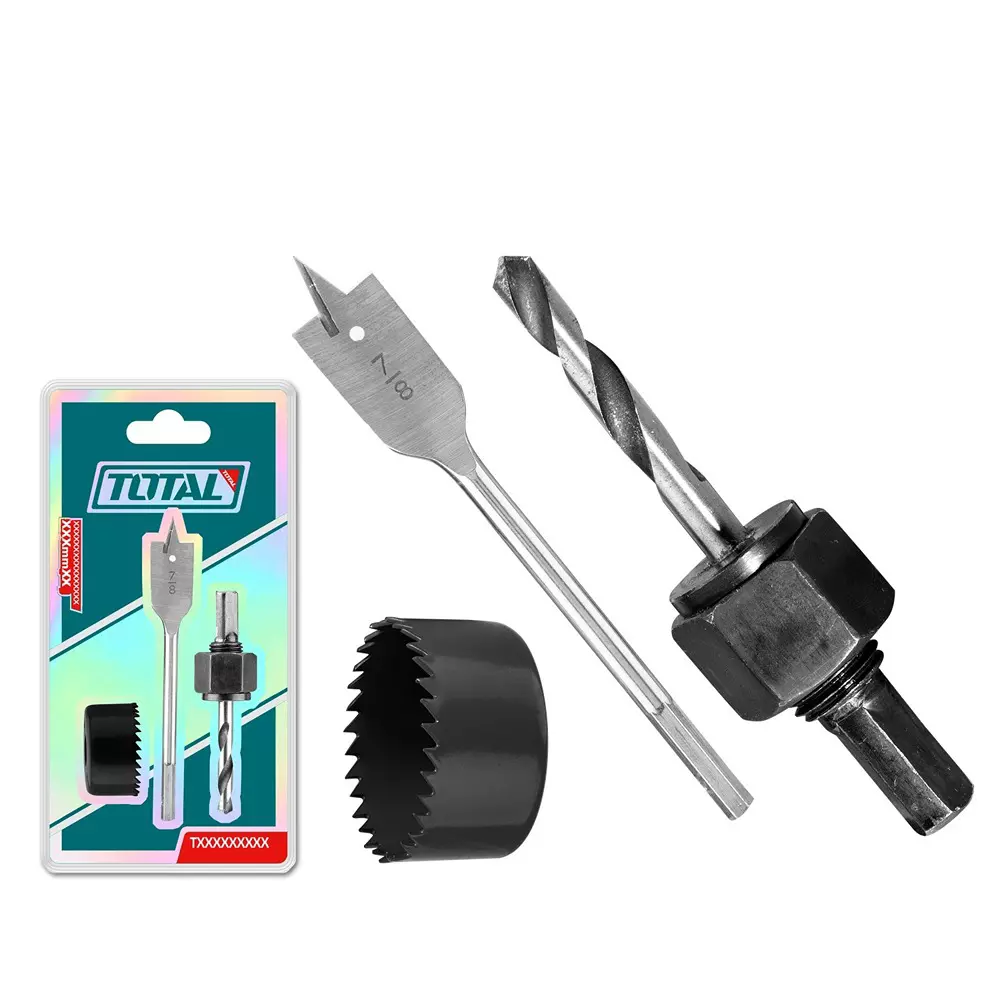 Total Lock Installation Hole Saw Set 9.5 mm (3/8 inch) Arbor 54 mm Saw Size, TACSH1031 (Set of 3 Pcs)