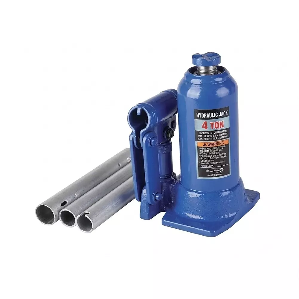 Blue-Point 4 Ton Hydraulic Bottle Jack with 373.38 mm Maximum Lifting Height and 1 inch (25.4 mm) Cap Diameter, BLP4BJ